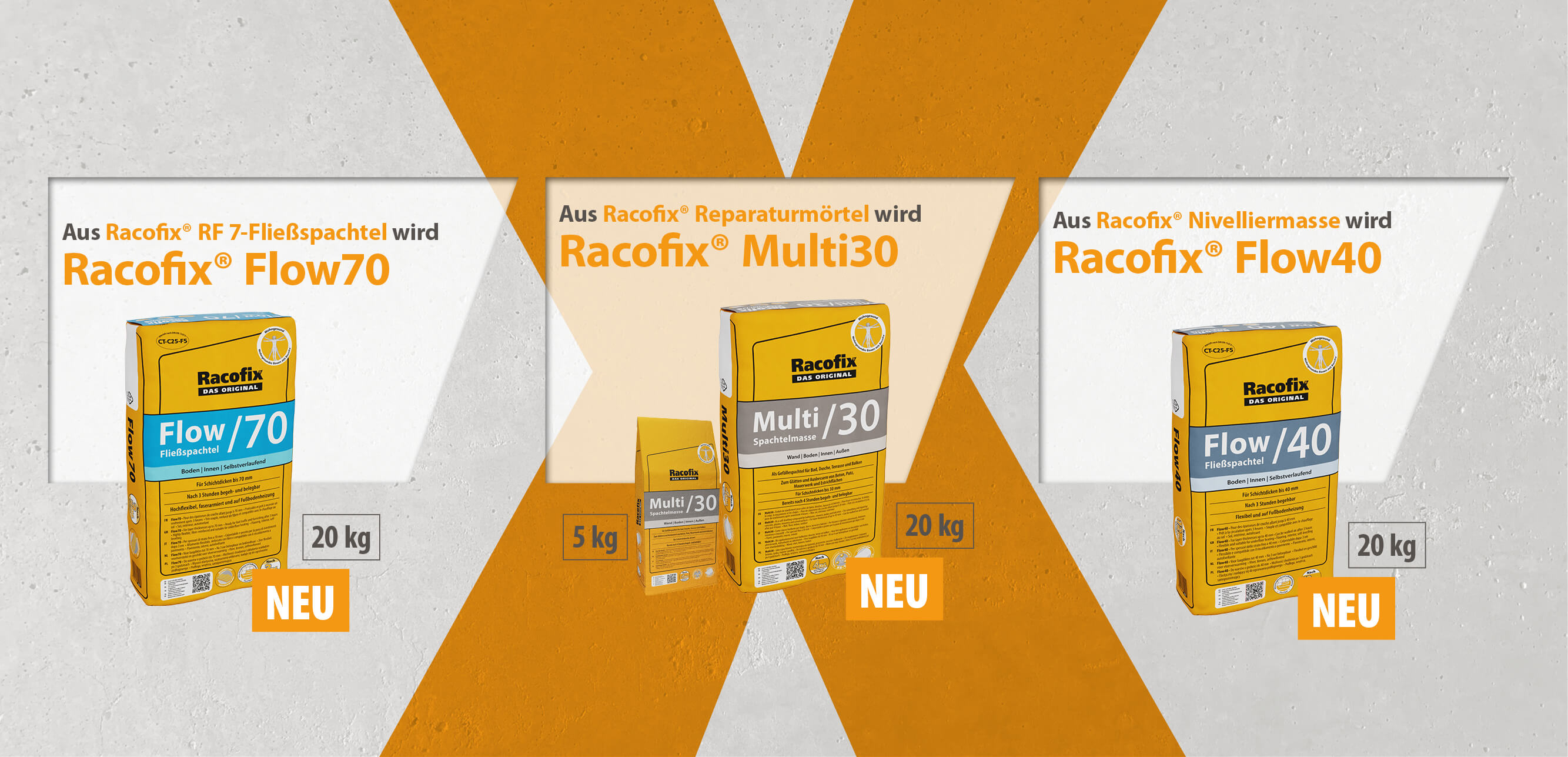 Neuprodukte Spachtelmassen